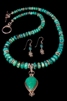 Turquoise Necklace with Earrings