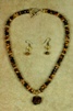 Tiger Eye Necklace with Earrings