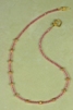Pink Swarovski crystal necklace