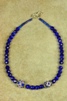 Blue Cats Eye beaded necklace