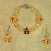 Citine Bracelet with Earrings